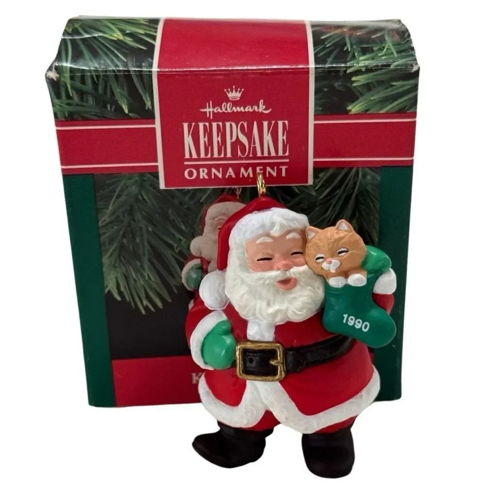Hallmark 1990 Keepsake Christmas Ornament with Santa 